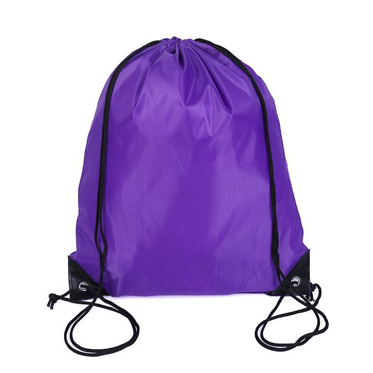 Colorful China Supplier Carry Eco Gift Bag Polyester Backpack Bag with Logo Eco Friendly Sport Drawstring Bag Shopping Bag