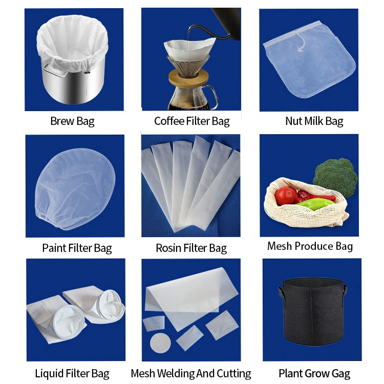 Textile Industrial Polypropylene Polyester Nylon Mesh Liquid Filter Bag for Filtration