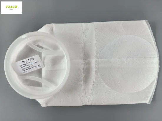 Textile Industrial Polypropylene Polyester Nylon Mesh Liquid Filter Bag with Plastic Ring for Filtration