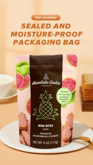 Custom Mylar Plastic Packing Recyclable Aluminum Foil Zipper Pouch Food Packaging Bags for Coffee Tea Nuts Cookies